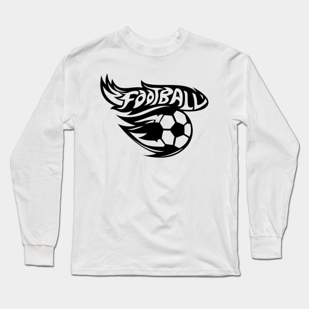 Football Long Sleeve T-Shirt by Whatastory